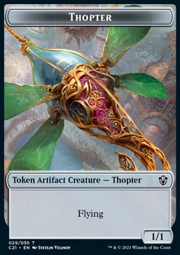Golem 026/030 - Thopter 029/030 Strixhaven Commander Token