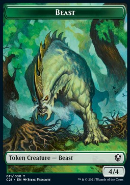 Insect 017/030 - Beast 011/030 Strixhaven Commander Token