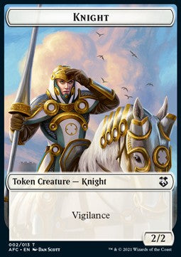 Knight  002/013 Adventures in the Forgotten Realms Commander Token