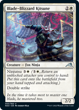 Kamigawa: Neon Dynasty 005/302 Blade-Blizzard Kitsune