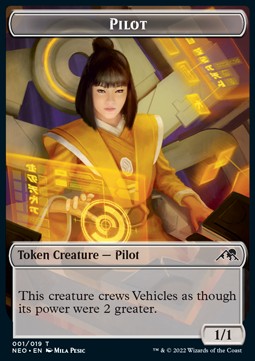 Pilot 001/019 - Myr 011/012 Kamigawa Neon Dynasty Token
