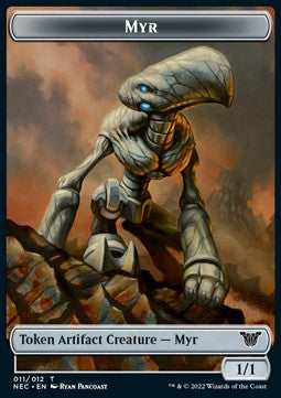 Pilot 001/019 - Myr 011/012 Kamigawa Neon Dynasty Token