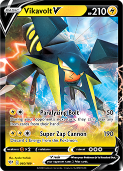 Darkness Ablaze 060/189 Vikavolt V (Half Art)
