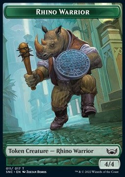 Rhino Warrior 011/017 Streets of New Capenna Token