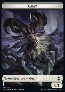 Goat 006/036 - Zombie 016/036 Streets of New Capenna Commander Token