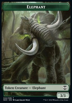 Elephant 022/036 - Clue 034/036 Streets of New Capenna Commander Token