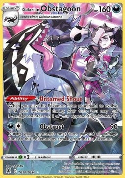 Astral Radiance TG10/TG30 Galarian Obstagoon (Full Art)