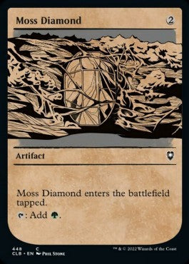 Battle for Baldur's Gate 448 Moss Diamond (Rulebook)(Foil)