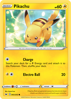 Sword & Shield 065/202 Pikachu