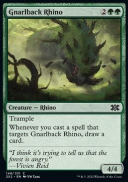 Double Masters 2022 148/331 Gnarlback Rhino
