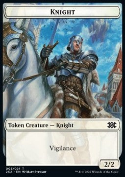 Knight  005/024 - Zombie 012/024 Double Masters 2022 Token