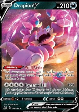 Lost Origin 118/196 Drapion V (Full Art)