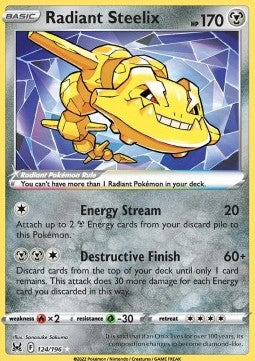 Lost Origin 124/196 Radiant Steelix (Holo)