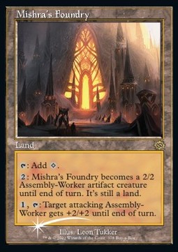 The Brothers' War Buy a Box Promo 378 Mishra's Foundry (Foil)