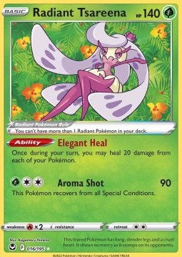Silver Tempest 016/195 Radiant Tsareena