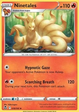 Silver Tempest 018/195 Ninetales (Reverse Holo)