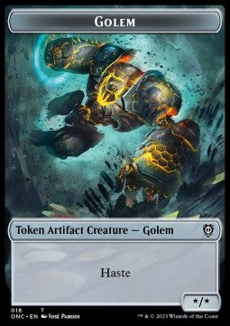 Golem 018 - The Monarch 022 Phyrexia All Will be One Commander Token