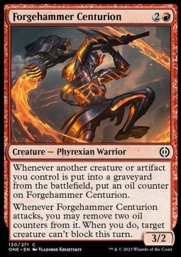 Pyrexia All Will Be One 130/271 Forgehammer Centurion (Foil)