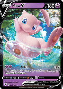 Darkness Ablaze 069/189 Mew V (Half Art)