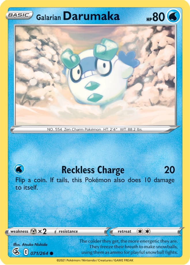 Fusion Strike 071/264 Galarian Darumaka (Reverse Holo)