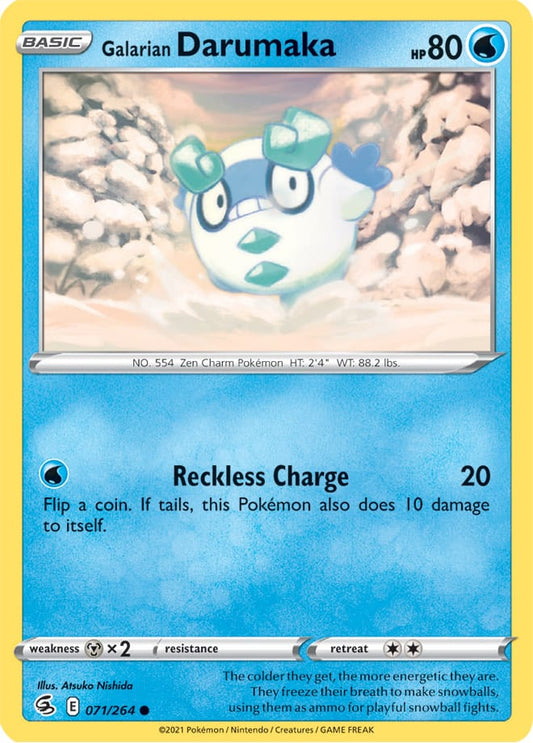 Fusion Strike 071/264 Galarian Darumaka (Reverse Holo)