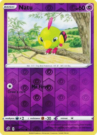 Rebel Clash 076/192 Natu (Reverse Holo)