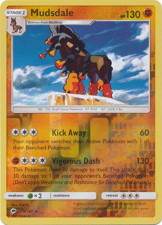 Burning Shadows 078/147 Mudsdale (Reverse Holo)