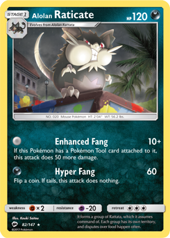 Burning Shadows 082/147 Alolan Raticate