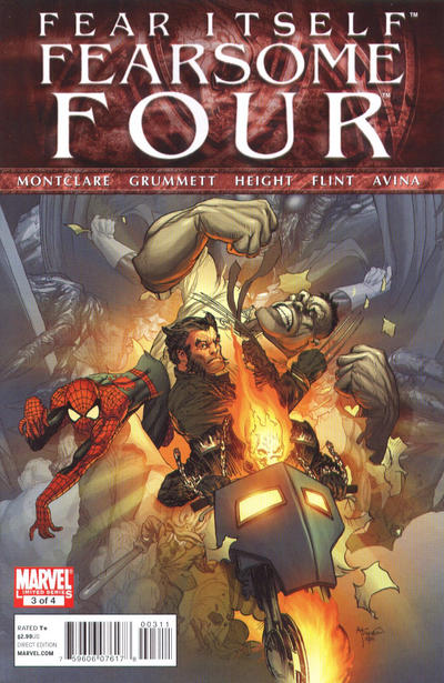 Fear Itself Fearsome Four #3 Marvel Comics (2011)
