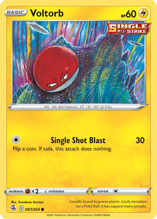Fusion Strike 087/264 Voltorb (Reverse Holo)