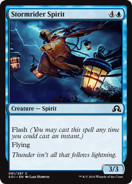 Shadows Over Innistrad 091/297 Stormrider Spirit