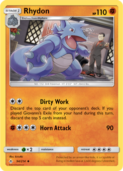 Unbroken Bonds 094/214 Rhydon