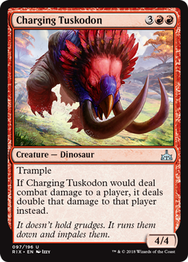 Rivals of Ixalan 097/196 Charging Tuskodon