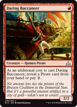 Rivals of Ixalan 098/196 Daring Buccaneer
