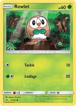 Sun & Moon 009/149 Rowlet