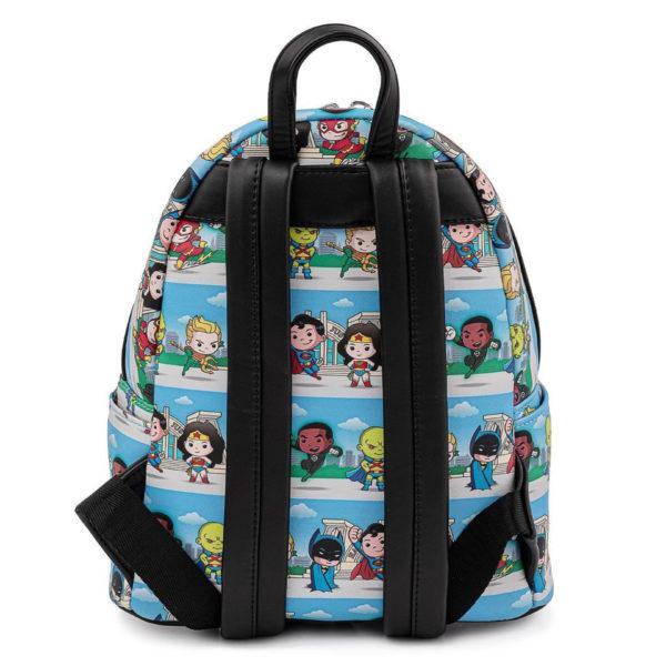Loungefly DC Superheroes Chibi Line Up Mini Backpack