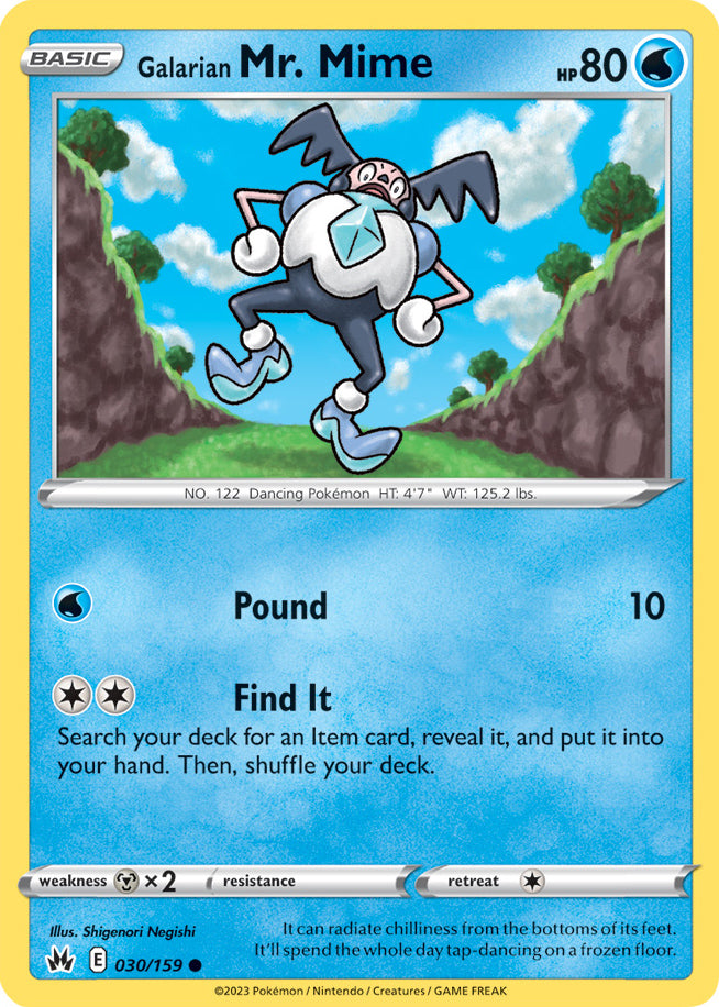 Crown Zenith 030/159 Galarian Mr. Mime