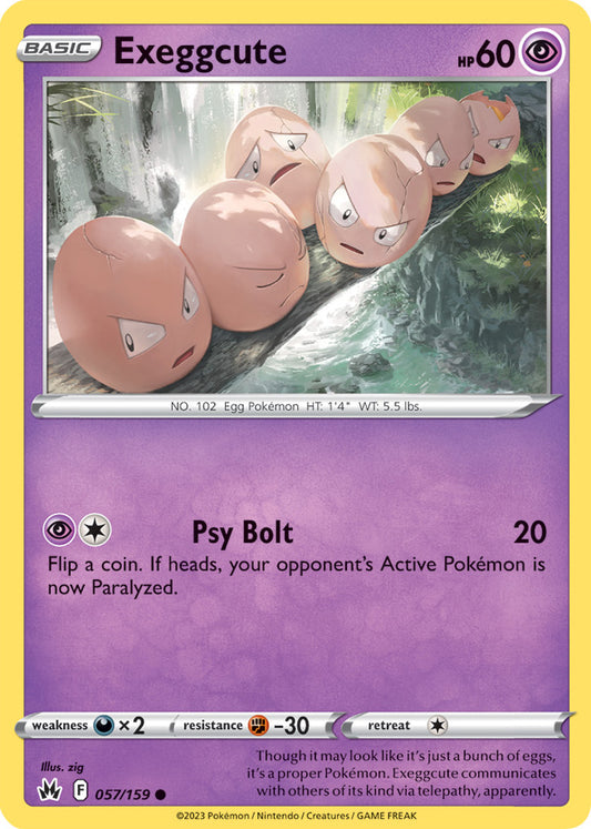 Crown Zenith 057/159 Exeggcute