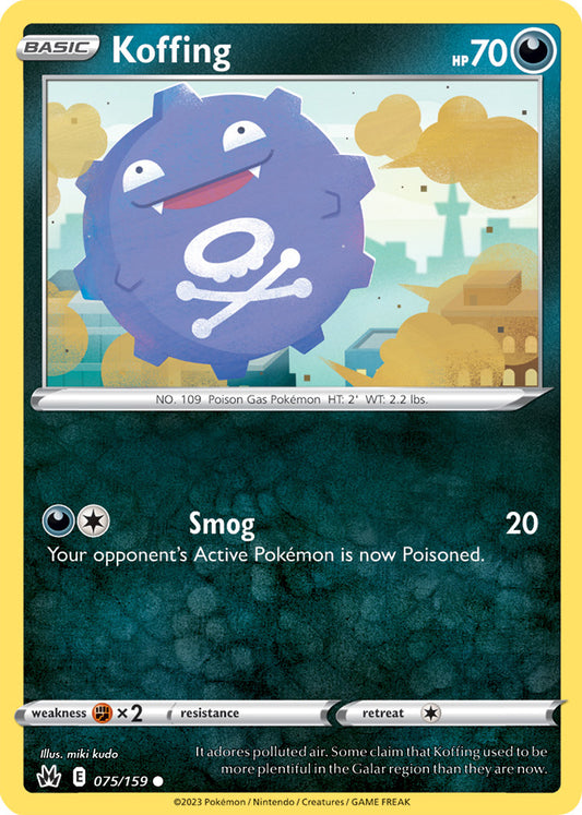 Crown Zenith 075/159 Koffing
