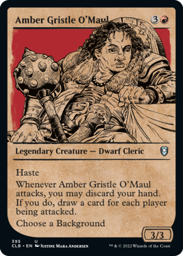 Battle for Baldur's Gate 395 Amber Gristle O'Maul (Rulebook)