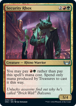 Streets of New Capenna 220/281 Security Rhox