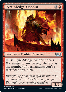Streets of New Capenna 118/281 Pyre-Sledge Arsonist