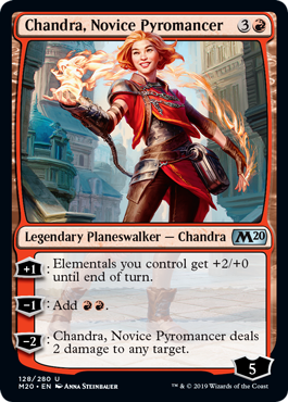 Core Set 2020 128/280 Chandra, Novice Pyromancer