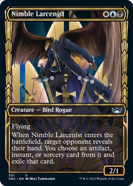 Streets of New Capenna 321 Nimble Larcenist (Golden Age Frame)