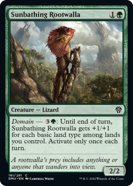 Dominaria United 181/281 Sunbathing Rootwalla