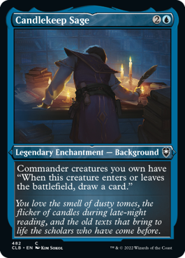 Battle for Baldur's Gate 482 Candlekeep Sage (Etched Foil)