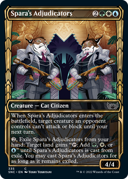 Streets of New Capenna 335 Spara's Adjudicators (Golden Age Frame)