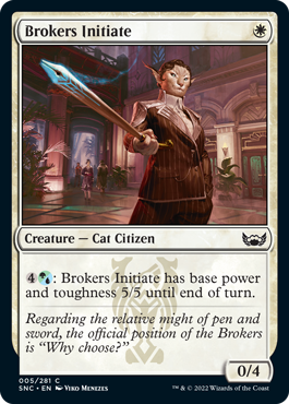 Streets of New Capenna 005/281 Brokers Initiate