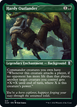 Battle for Baldur's Gate 517 Hardy Outlander (Etched Foil)