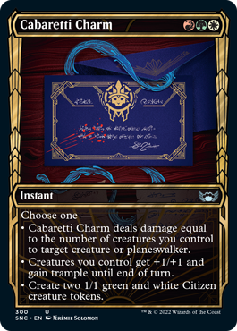Streets of New Capenna 300 Cabaretti Charm (Golden Age Frame)